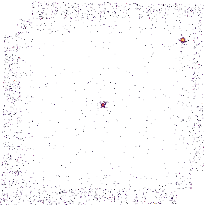 Animación de los datos de MUSE en H-alpha mostrando diferentes velocidades del material en la 'fuente galáctica'. Crédito: ESO; G. Tremblay et al.