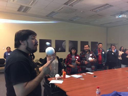 Workshop with teachers at ALMA. Credit: V. Foncea - ALMA (ESO/NAOJ/NRAO)