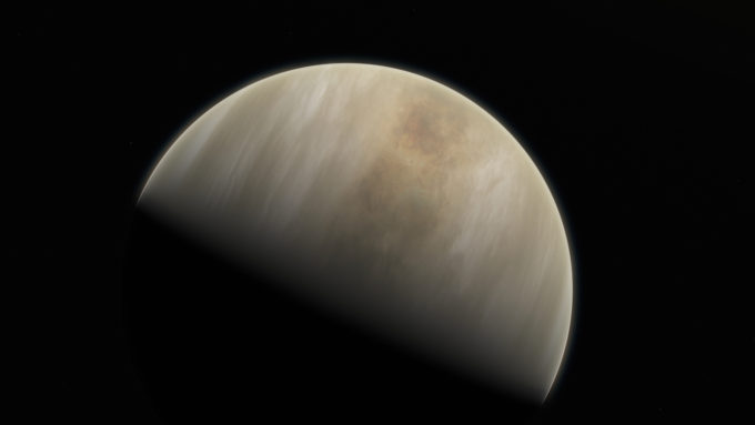 This artistic impression depicts our Solar System neighbour Venus, where scientists have confirmed the detection of phosphine molecules. The molecules were detected in the Venusian high clouds in data from the James Clerk Maxwell Telescope and the Atacama Large Millimeter/submillimeter Array (ALMA). Astronomers have speculated for decades that life could exist in Venus’s high clouds. The detection of phosphine could point to such extra-terrestrial “aerial” life. Credit: ESO/M. Kornmesser & NASA/JPL/Caltech