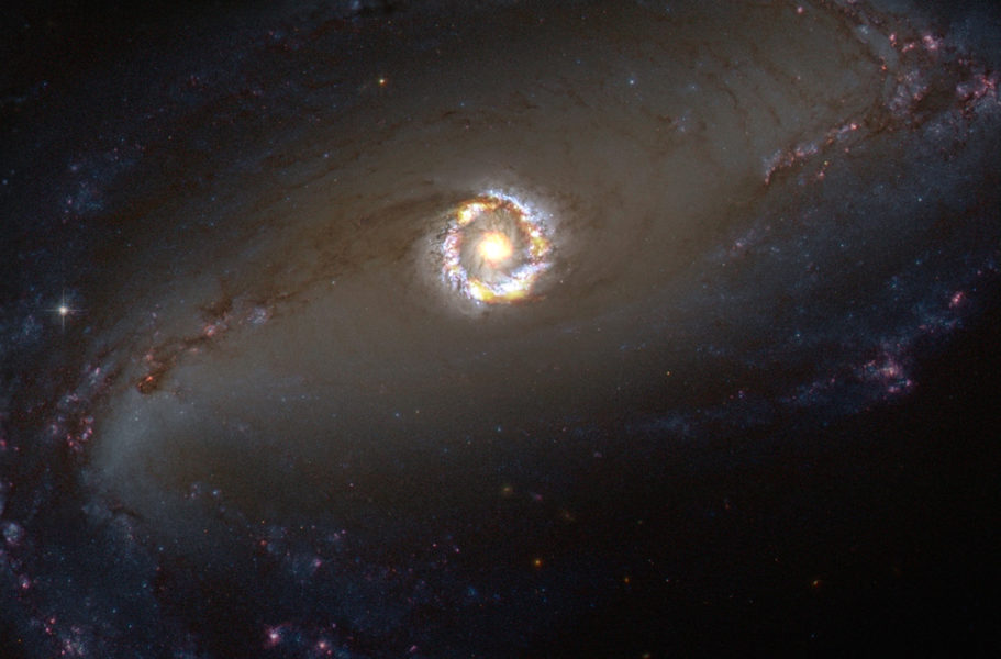 ALMA Weighs Supermassive Black Hole at Center of Distant Spiral Galaxy