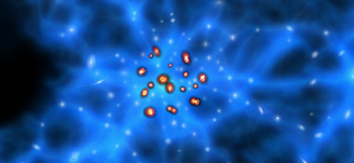 ALMA Spots Monstrous Baby Galaxies Cradled in Dark Matter