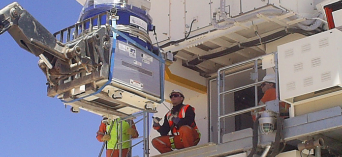 Installation of a Front End in a Japanese antenna