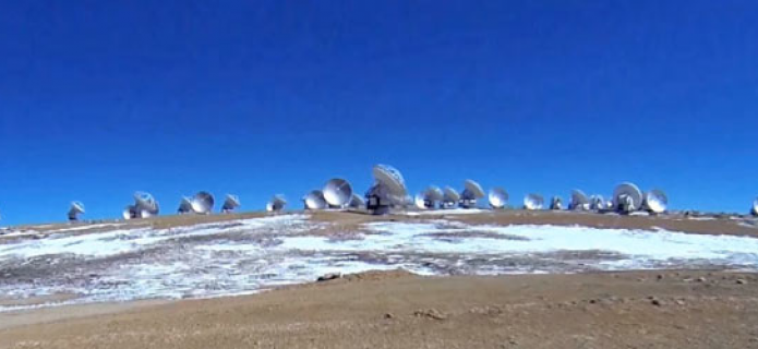 Primer video aéreo de ALMA con un hexacóptero a control remoto