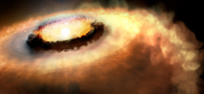 ALMA Studies Infant Sun-like Solar System to Try and Catch the Wind