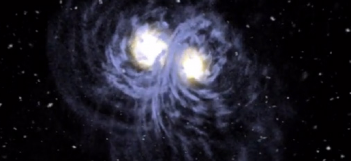 ALMA demuestra los violentos orígenes de las galaxias con forma de panqueque