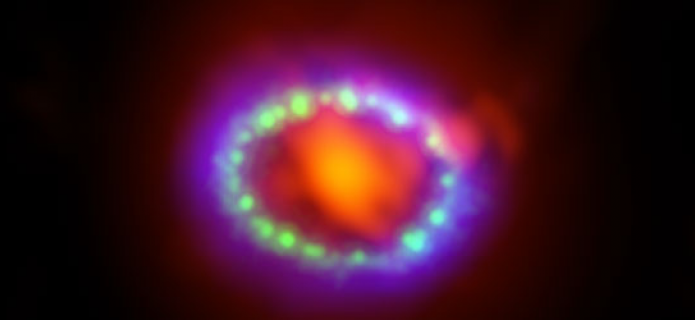 ALMA capta superfábrica de polvo en supernova