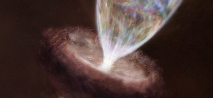 ALMA descubre gran núcleo caliente alrededor de pequeña estrella recién nacida