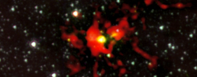 Una “ecografía” hecha por ALMA nos muestra un gigantesco embrión de estrella