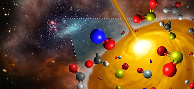 ALMA Catches Curious Chemistry in an Extragalactic Stellar Cocoon 