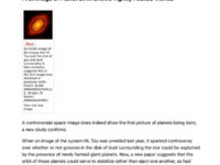 First Image of Planet Birth Shows Tightly Packed Worlds
