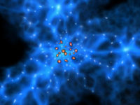ALMA spots monstrous baby galaxies cradled in dark matter