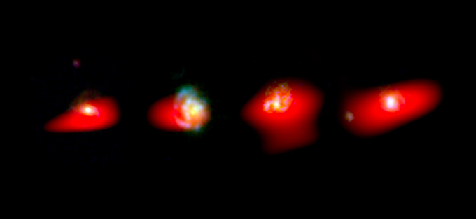 Observan agitada adolescencia de galaxias similares a la Vía Láctea