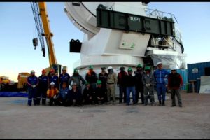 Slideshow of the first 3 12-meter diameter MELCO antennas arriving in Chile. July 2007.