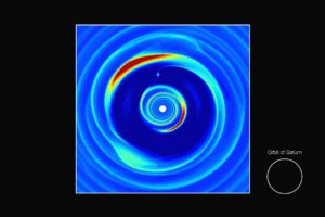 Computer simulation of dust trap formation