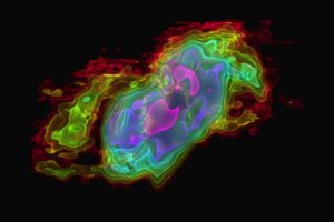 Three-dimensional view of ALMA observations of the outflows from NGC 253 #1
