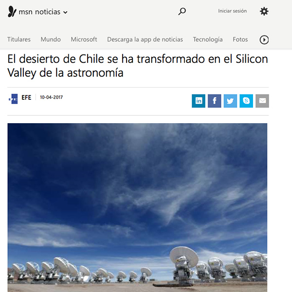 El desierto de Chile se ha transformado en el Silicon Valley de la astronomía