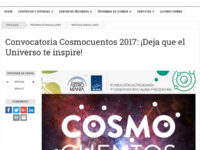 Convocatoria Cosmocuentos 2017: ¡Deja que el Universo te inspire!