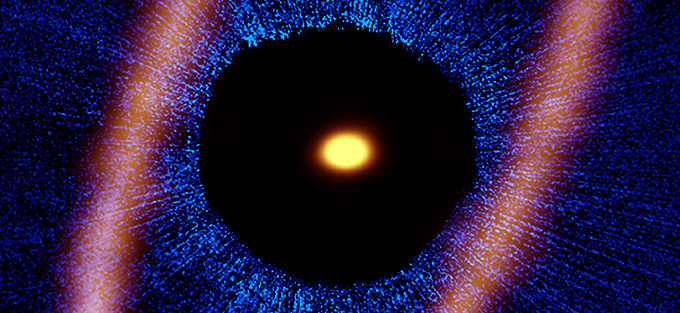 ALMA revela detalles de anillo de hielo alrededor de joven sistema planetario