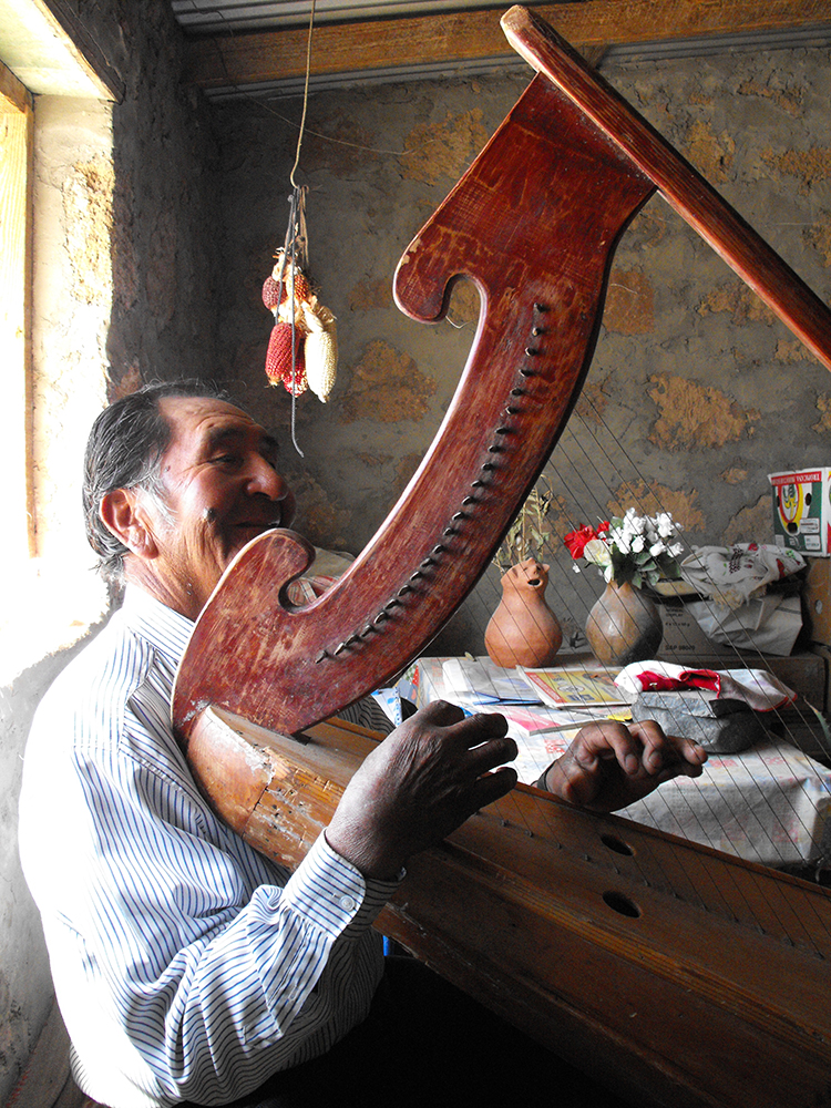 An Elder and his Harp
