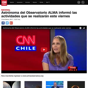 Astrónoma del observatorio ALMA informó las actividades que se realizarán este viernes