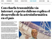 Con charla transmitida vía internet, experto chileno explica el desarrollo de la astroinformática en el país