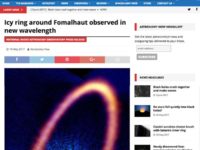 Icy ring around Fomalhaut observed in new wavelength