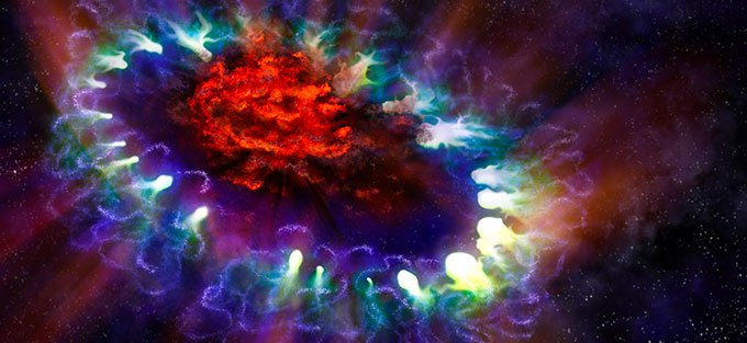Observan en 3D el núcleo de una estrella tras su explosión