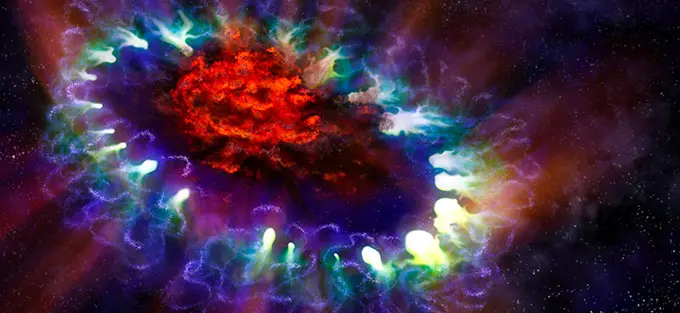 Heart of an Exploded Star Observed in 3-D