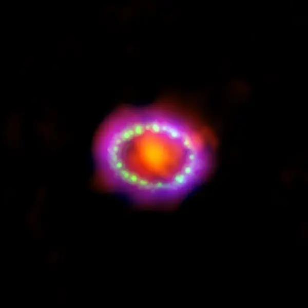 SN 1987A:  blast collision with ring