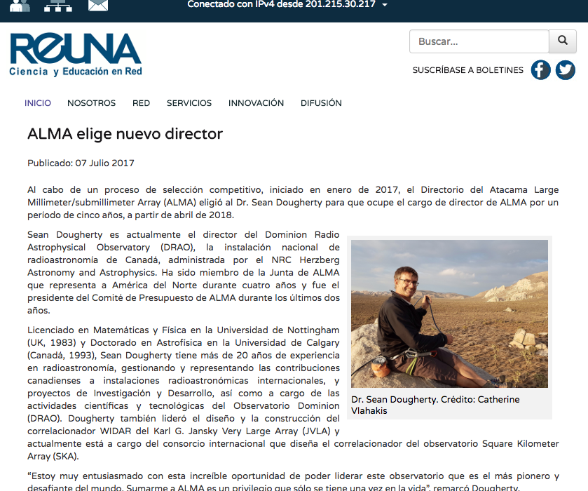 ALMA elige nuevo director