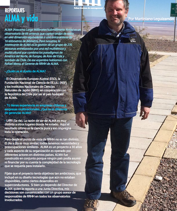 Reportajes: ALMA y Vida