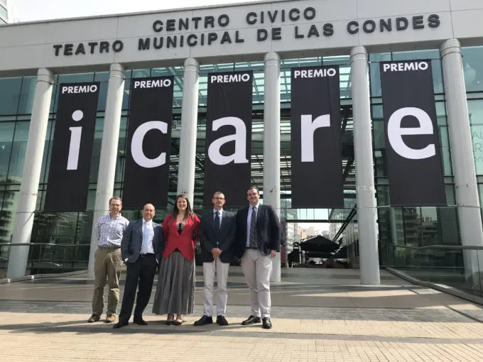 From left to right: John Carpenter, Jorge Ibsen, Alejandra Voigt, Sean Dougherty, and Stuartt Corder. Crédito: ALMA (ESO/NAOJ/NRAO)