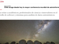Chile acoge desde hoy la mayor conferencia mundial de astroinformática