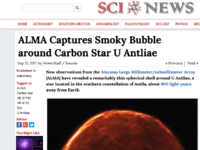 ALMA Captures Smoky Bubble around Carbon Star U Antliae