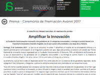 XI VERSIÓN DEL PREMIO NACIONAL DE INNOVACIÓN AVONNI