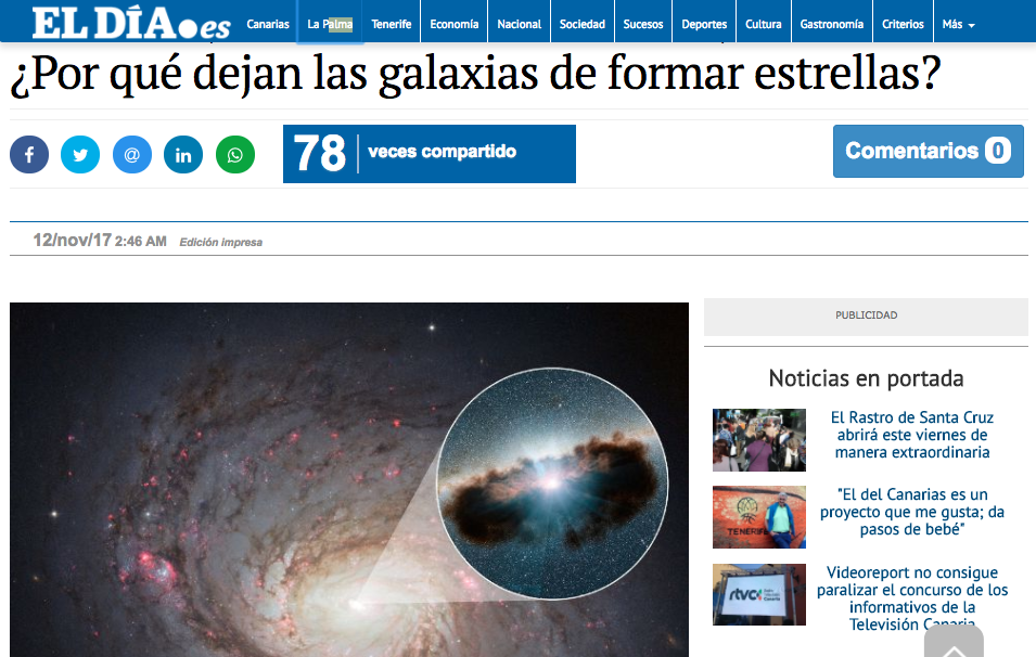 ¿Por qué dejan las galaxias de formar estrellas?