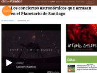 Los conciertos astronómicos que arrasan en el Planetario de Santiago