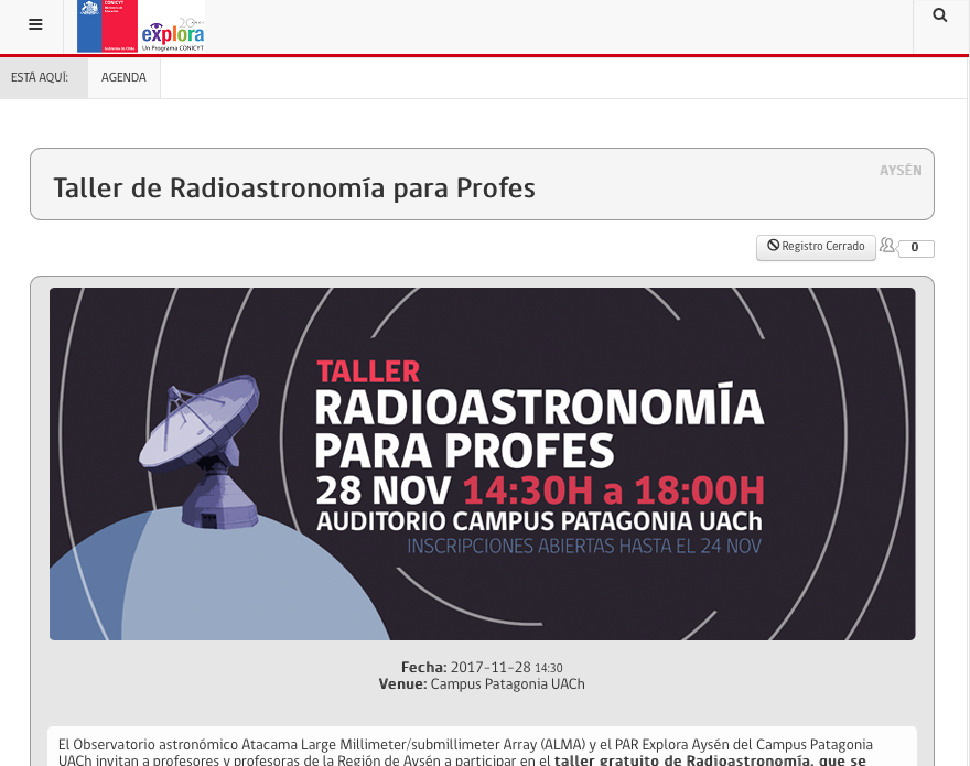 Taller de Radioastronomía para Profes