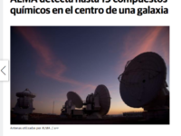 ALMA detecta hasta 19 compuestos químicos en el centro de una galaxia