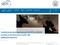 Instituto de Astronomía de la UCN y ALMA invitan a profesores a taller de radioastronomía