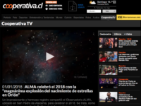 “ALMA celebró el 2018 con la magnánima explosión del nacimiento de estrellas en Orión”.