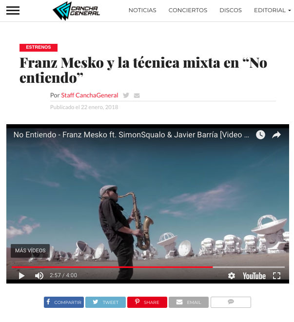 Franz Mesko y la técnica mixta en -No entiendo-