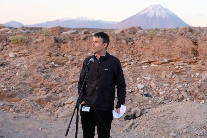 Sean Dougherty at the ceremony. Credit: R. Bennett - ALMA (ESO/NRAO/NAOJ)