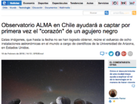 Observatorio ALMA en Chile ayudará a captar por primera vez el “corazón” de un agujero negro.