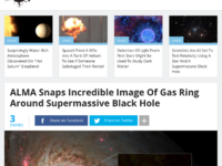 ALMA snaps incredible image of gas ring around supermassive black hole.