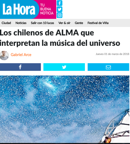 Los chilenos de ALMA que interpretan la música del universo.