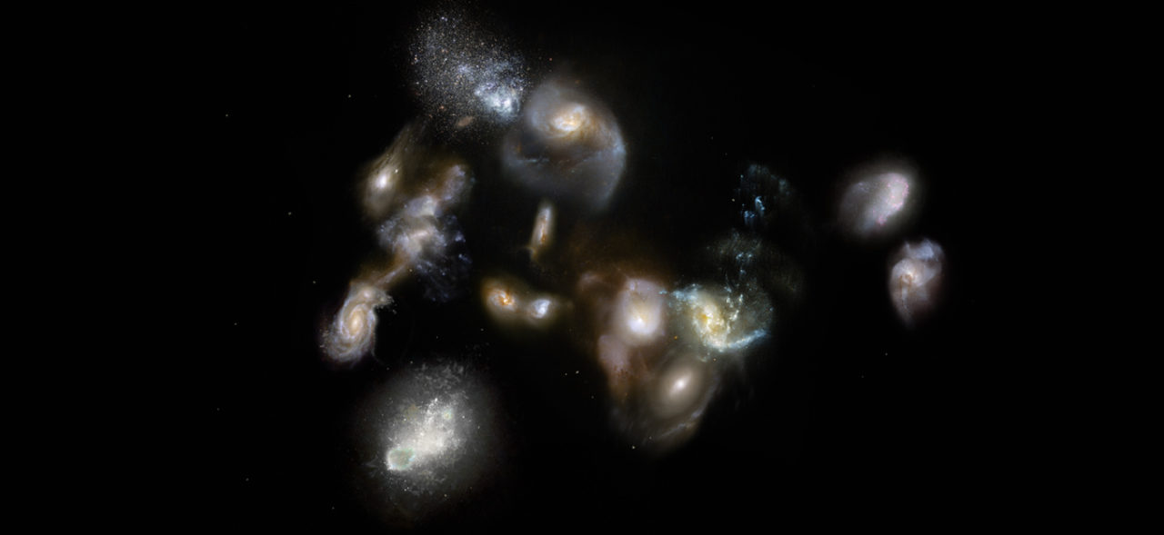 Megafusiones de galaxias antiguas