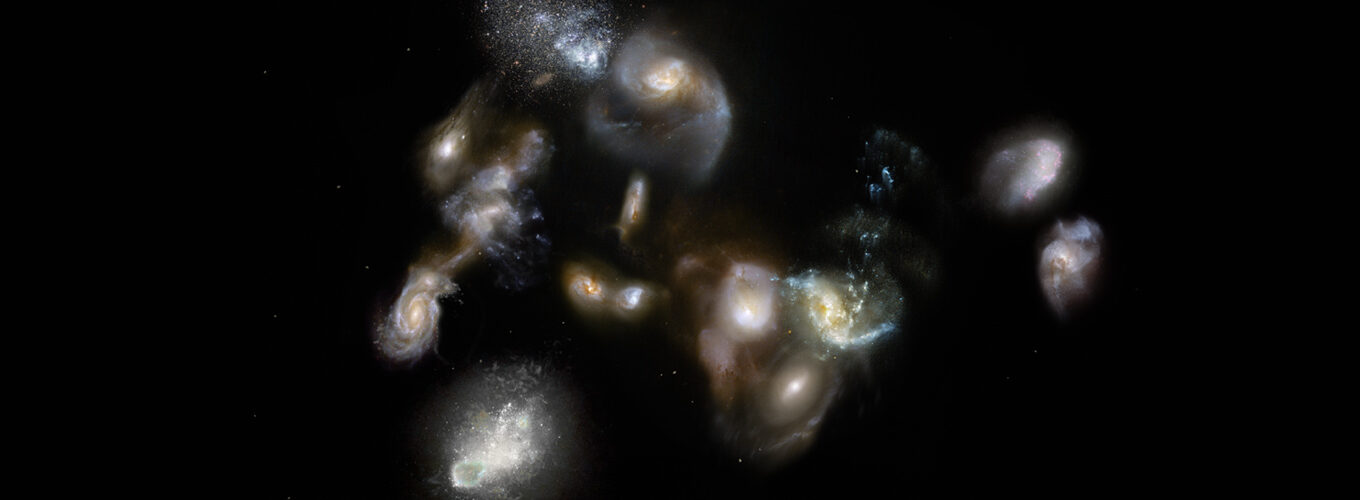 Megafusiones de galaxias antiguas