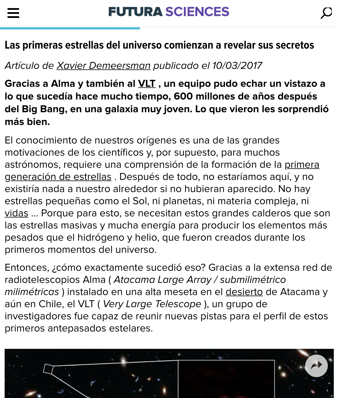Las primeras estrellas del universo comienzan a revelar sus secretos