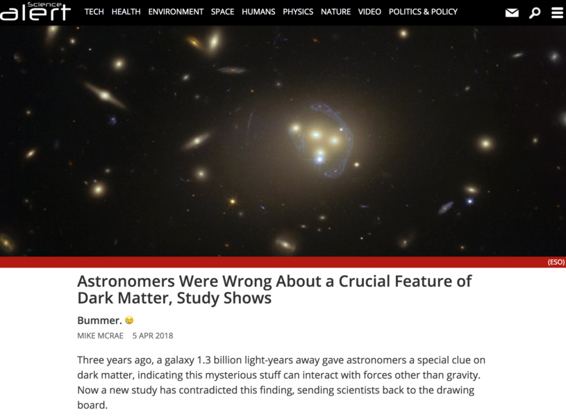 Astronomers were wrong about a crucial feature of dark matter, study shows